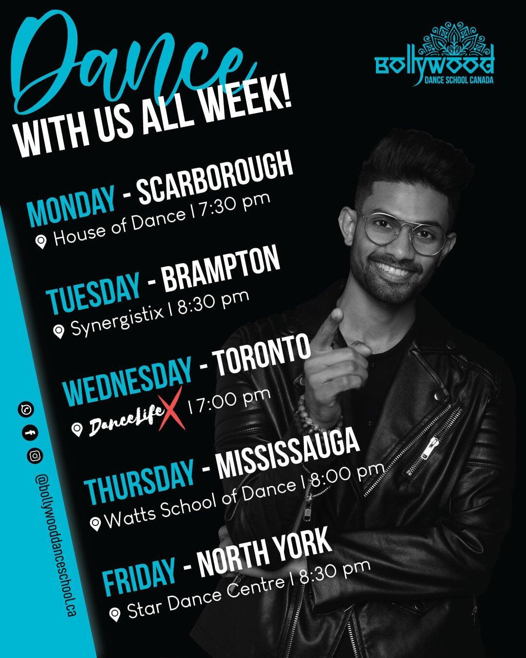 Event Poster - Bollywood Dance School
